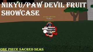 Nikyu/Paw Devil Fruit Showcase |One Piece Sacred Seas | ROBLOX ONE PIECE GAME | Bapeboi