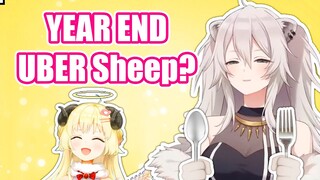 Botan Finds Watame Christmas UBER Sheep and Responds in kind 【Hololive English Sub】