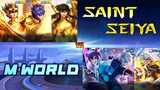 SAINT SEIYA VS M-WORLD 1 VS 1 FIGHT  | MOBILE LEGENDS MWORLD VS SAINT SEIYA
