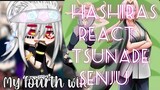Hashiras react a TSUNADE SENJU 💚💛 DEMON SLAYER react a personagens de Naruto