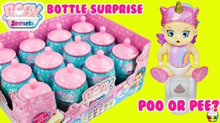 Baby Secrets Bottle Surprise Boy Or Girl? Poo Or Pee? FULL CASE Cupcake Kids Club