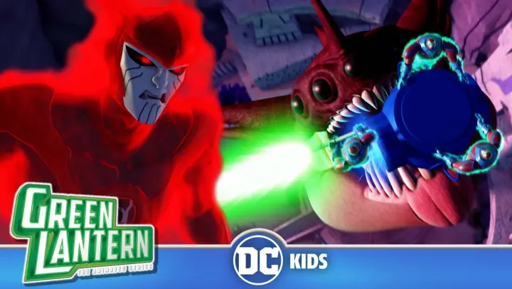 Green Lantern: The Animated Series | Giant Odym Worm! | @DC Kids