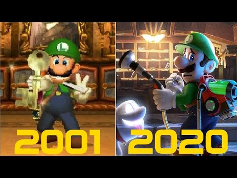Evolution of Luigi's Mansion games and LEGO (2001 ~ 2022) 