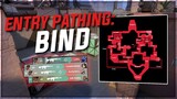 VALORANT - Entry Pathing on Bind, Phoenix. Tips and Tricks for clearing angles on Bind.