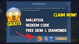 MALAYSIA REDEEM CODE DIAMONDS AND SKIN! WITH PROOF! (CLAIM NOW!) | MOBILE LEGENDS 2022