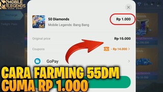 CARA FARMING 55 DIAMOND MLBB CUMA RP 1.000 - BURUANG DI SIKAT SEBELUM KADARLUARSA