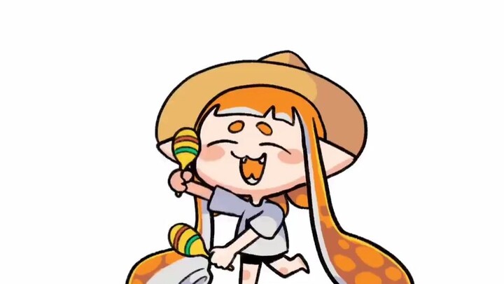 【Splatoon3】Cute squid sand hammer