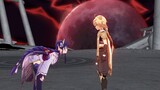 Aether shows Raiden Ei his manliness
