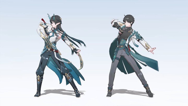 [Pemotretan tetap] [A]dksi [Dan Heng & Yin Yue MMD]