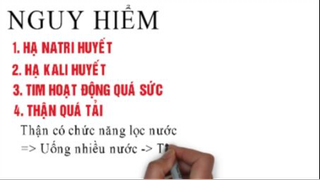 2 lit nước mỗi ngày - SAI LẦM cực kì nguy hiểm