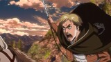 Captain Erwin took the lead in the charge and shouted "Go forward!" Super burning clip [1080P/CC sub