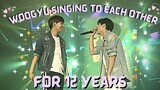 sunggyu and woohyun singing to each other for 12 years straight