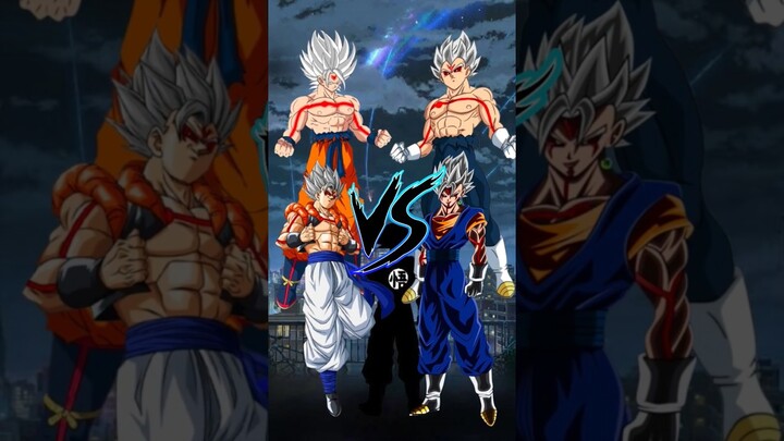 Goku & Omni Gogeta vs Vegeta & Omni Vegito Comparison Video #goku #dragonball #vegeta #anime