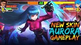 New KOF Skin Aurora "Kula Diamond" Full Gameplay!! - Mobile Legends: Bang Bang