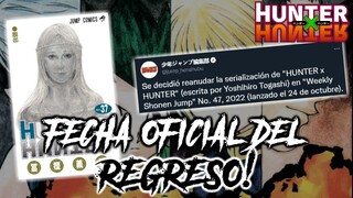 HUNTER X HUNTER REGRESA OFICIALMENTE!!