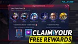 DON'T FORGET TO CLAIM YOUR FREE TRANSFORMER SKIN & REWARDS FROM TRANSFOMER EVENT | MOBILE LEGENDS