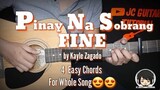 Pinay Na Sobrang Fine - Kyle Zagado Guitar Chords (4 Easy Guitar Chords)