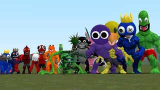 ALL ROBLOX RAINBOW FRIENDS SIZE COMPARISON In Garry's Mod!