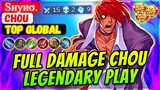Full Damage Chou Legendary Play [ Top Global Chou ] Sнуиσ. - Mobile Legends Gameplay And Build