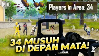 TERNYATA BEGINI! 34 MUSUH DI DEPAN MATA! LANGSUNG AUTO FOKUS! - PUBG MOBILE