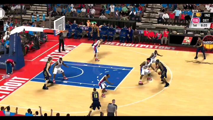 Game 5 NBA 2K20 Playoffs All Time Pistons vs All Time Pacers