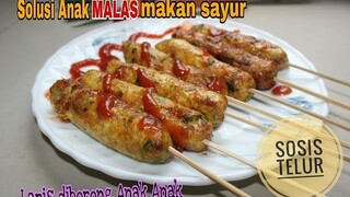 Jajanan Anak SD | Solusi anak malas makan Sayur | Sosis Telur