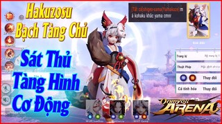 🌸Onmyoji Arena: Test Hakuzosu (Bạch Tàng Chủ) - Bộ Skill Quá Phê 2 Dạng Người & Cáo