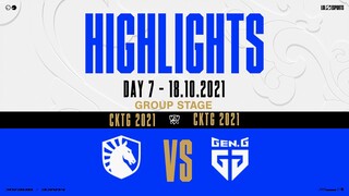 Highlights TL vs GEN [Vòng Bảng][CKTG 2021][Ngày 7][18.10.2021]