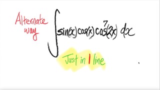 Alternate way: trig integral  ∫sin(x) cos(x) cos^7(2x) dx ... Just in 1 line.