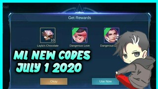 ML New Codes/July 1 2020