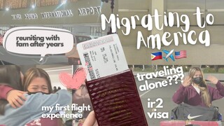 FIRST VLOG: Migrating to America from the Philippines + Sharing my First Flight Experience 🤍