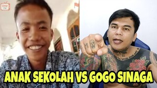 ANAK SEKOLAH INI GAK TAU KALAU GOGO SINAGA PREMAN - PRANK OME TV