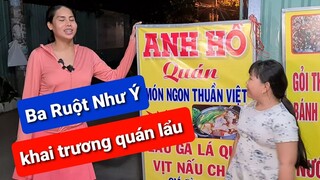 Ba ruột Như Ý khai trương quán lẩu vịt nấu chao tại tiệm Bánh tráng trộn DIVA Cát Thy