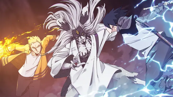 5 Kage , Naruto , Sasuke & Boruto vs Momoshiki Full Fight | 1080p [ 60fps ]