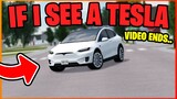 IF I SEE A TESLA In Greenville THE VIDEO ENDS... - Roblox Greenville