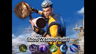 Build Chou Wariors Sampai Mytichal Glory|Mobile Legends