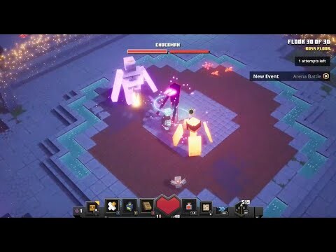 Minecraft Dungeons Luminous Night Tower 1 Final floor
