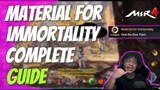 Material for Immortality EASY GUIDE - MIR4