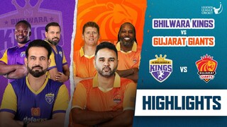 Gayle Storm fifty in Legends League Cricket | Match Highlights | Bhilwara Kings VS Gujarat Giants