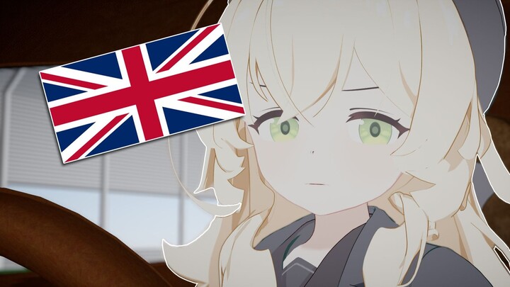 Profesor Tersenyum Marah ala Inggris [Animasi Azur Lane]