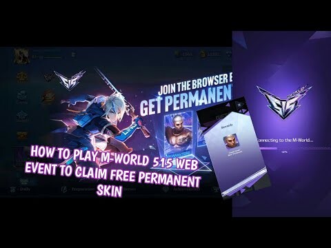 How to Play M-wolrd 515 Web event to get free permanent skin in Mobile Legends 2022