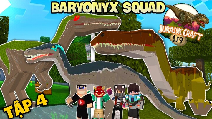 Minecraft 1000 Ngày Công Viên Khủng Long Tập 4 - Hồi Sinh Biệt Đội Khủng Long Săn Cá Baryonyx