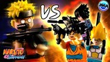 Naruto vs Goku vs Sasuke vs Vegeta - Brickfilm Stop Motion / JM ANIMATION feat. Lakeside Lodge Set