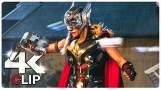 Mjolnir New Powers Scene | THOR 4 LOVE AND THUNDER (NEW 2022) Movie CLIP 4K