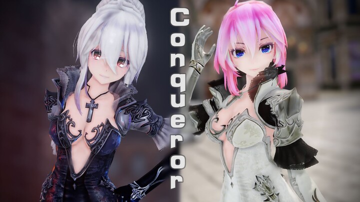 【2K/60帧/一键换人】两位女王殿下的征服无可阻挡！- Conqueror - ray渲 - 极致渲染