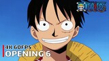 One Piece - Opening 6 【Brand New World】 4K 60FPS Creditless | CC