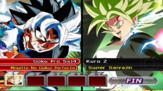 Hancur! Goku Pre SSJ 4 Ultra Instinc Perfect VS Kuro Z Super Saiyajin😱