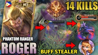 14 Kills!! | Roger Hard Win Gameplay!! | Roger Best Build - Top 1 Global Roger Build 2021