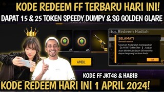 KODE REDEEM FREE FIRE TERBARU 1 APRIL 2024 HARI INI | KODE REDEEM FF TERBARU 1 APRIL 2024