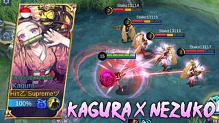 KAGURA SKIN AS NEZUKO SCRIPT | DEMON SLAYER | FULL EFFECTS + NO PASSWORD - MOBILE LEGENDS